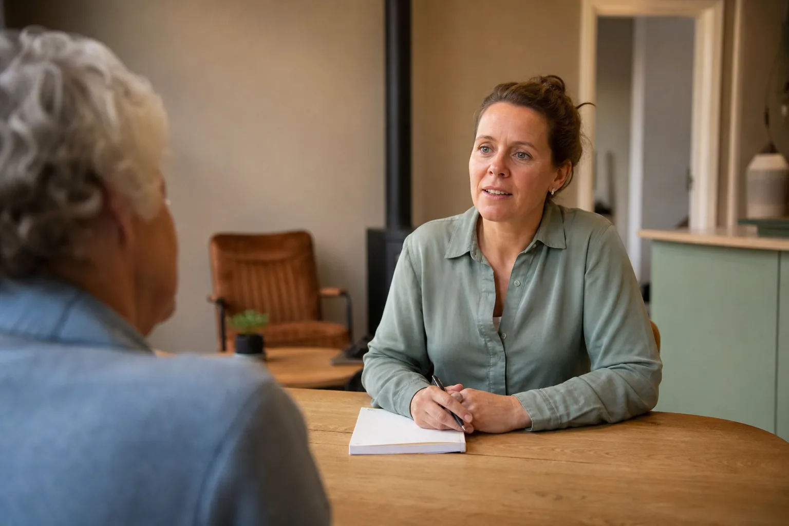 Een Nederlandse zorgpraktijk in alledaags werk. Beeld bij het artikel: Hoeveel uren en euro's kost het coordineren van vrijwilligers en wat levert software op?